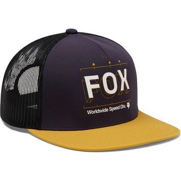 FOX Image Print Snapback Trucker Plum Perfect