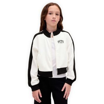 GAP 823274-01 Dětská tepláková bunda VintageSoft Bílá