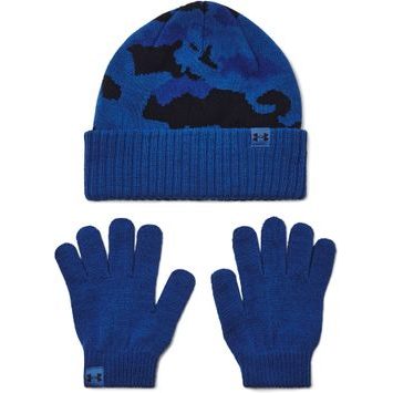 UNDER ARMOUR B Beanie/Glove Combo-BLU