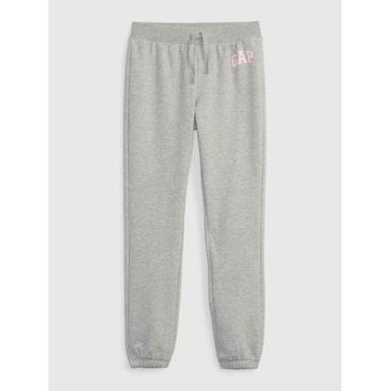 GAP 842412-00 Dětské tepláky joggers logo french terry Šedá