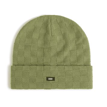 VANS Check Tall Cuff Beanie LODEN GREEN