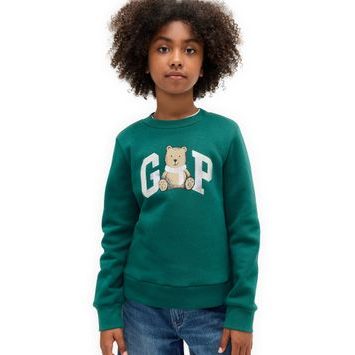 GAP 853243-03 Dětská mikina s logem Zelená