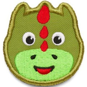 AFFENZAHN Velcro badge Dragon - green
