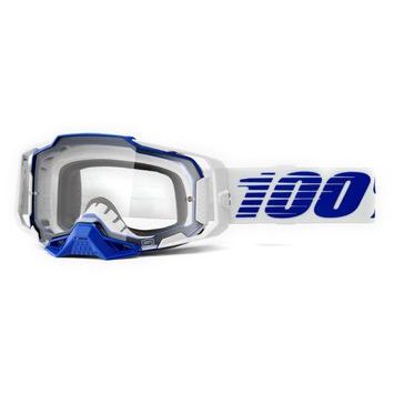 100% ARMEGA Goggle Blue - Clear Lens