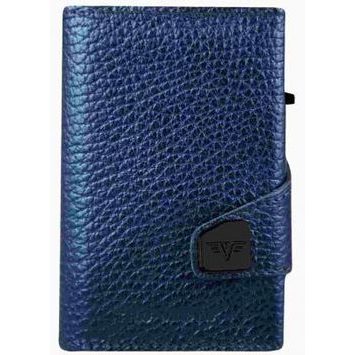 TRU VIRTU Wallet Click & Slide - leather Navy Metallic
