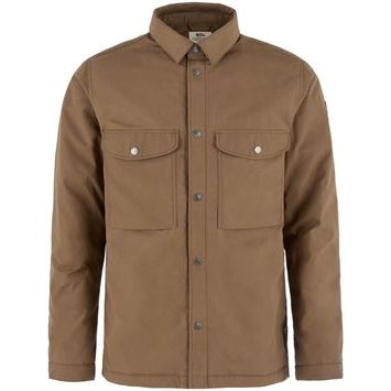 FJÄLLRÄVEN Övik Down Shirt Jacket M Wood Brown
