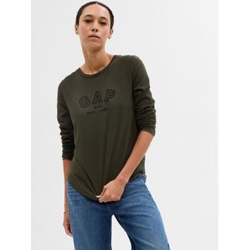 GAP 757498-00 Tričko s logem GAP, Zelená
