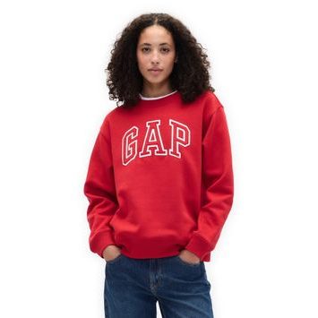 GAP 554936-62 Bavlněné tričko s logem Červená