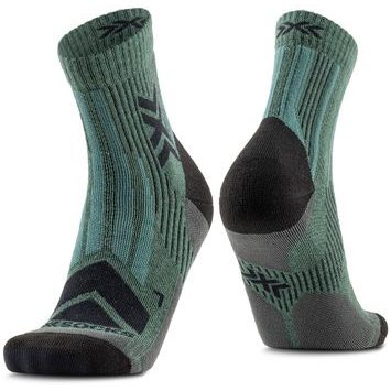 X-BIONIC X-SOCKS HIKE PERFORM MERINO ANKLE DARK SAGE/BLACK