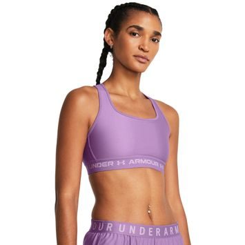 UNDER ARMOUR Crossback Mid Bra, Provence Purple / Provence Purple / Purple Ace