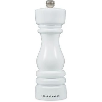 COLE&MASON Mlýnek na pepř London White Gloss Precision+ 18 cm