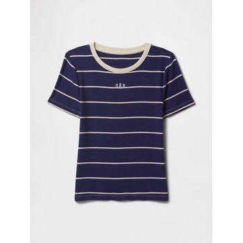 GAP Crop tričko s logem Tmavě modrá