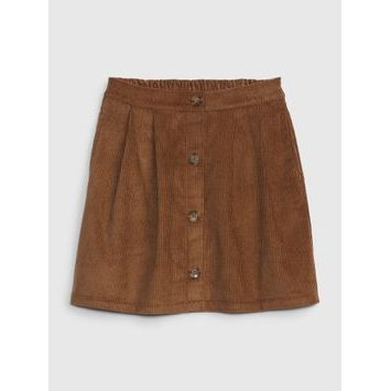 GAP 450418-00 Dětská manšestrová sukně Hnědá