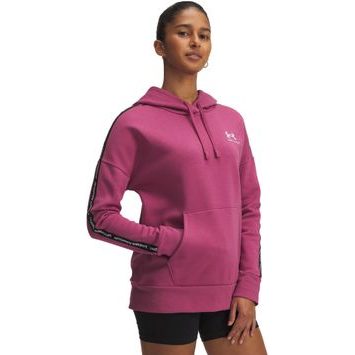 UNDER ARMOUR Icon Fleece Taped Hdy-RED