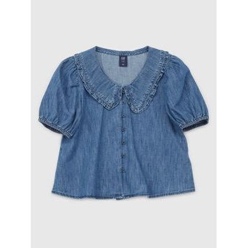 GAP Dětská džínová halenka Modrá