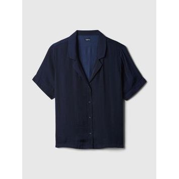 GAP Pyžamový vrchní díl Tmavě modrá