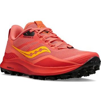 SAUCONY PEREGRINE 12, CORAL/REDROCK