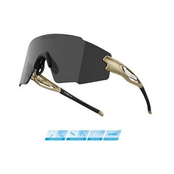 FORCE MANTRA gold, black mirrored glass