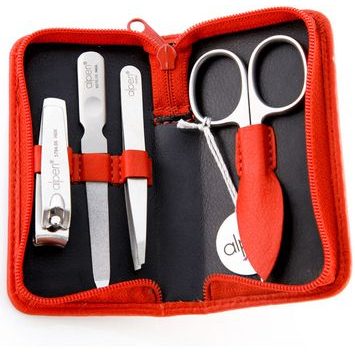 ALPEN Inox kožená červená