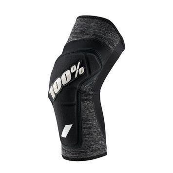 100% RIDECAMP Knee Guards, Heather Grey/Black