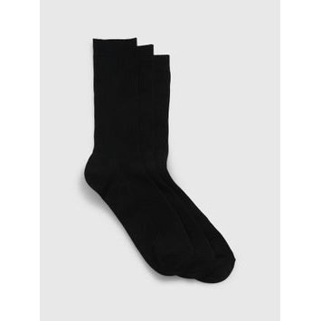 GAP 733789-02 Vysoké ponožky, 3 páry Černá