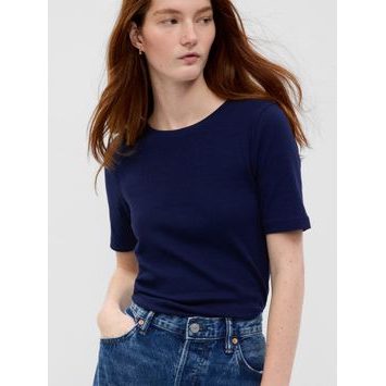 GAP 540635-02 Tričko s krátkým rukávem Tmavě modrá