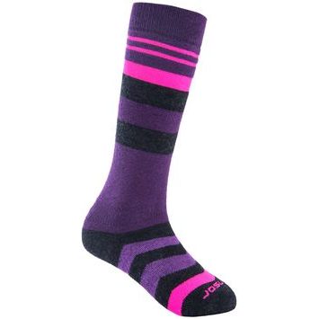 SENSOR PONOŽKY SLOPE MERINO černá/růžová/fialová