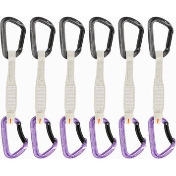 MAMMUT Workhorse Keylock 17 cm 6-Pack Quickdraws Straightate/Bentate Key Lock,rey-alpine calamint