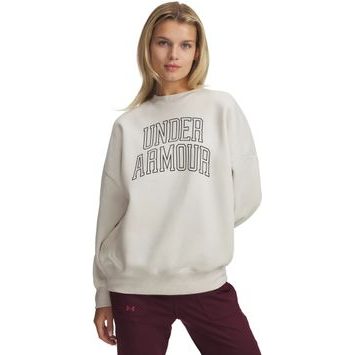 UNDER ARMOUR Rival Flc OS Varsity Crew-WHT