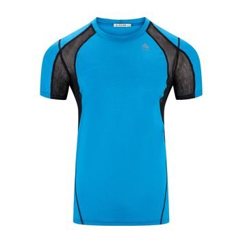 ACLIMA LightWool Sports Shirt, Man Bluejay/Jet Black