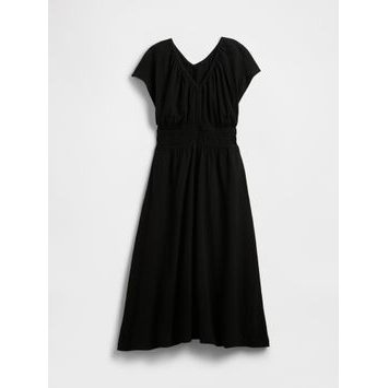 GAP Maxi šaty s kapsami Černá