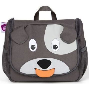 AFFENZAHN Kids Toiletry Bag Dog David - grey