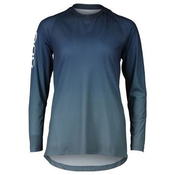 POC W's Essential MTB Lite LS Jersey Gradient Turmaline Navy