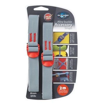 SEA TO SUMMIT Accessory Strap with Hook Buckle 20mm Webbing - 2.0m Red