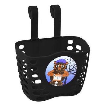 FORCE handlebar basket for children, black