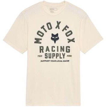 FOX Local Racer Ss Prem Tee Off White