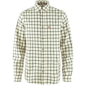 FJÄLLRÄVEN Övik Flannel Shirt M Chalk White-Laurel Green