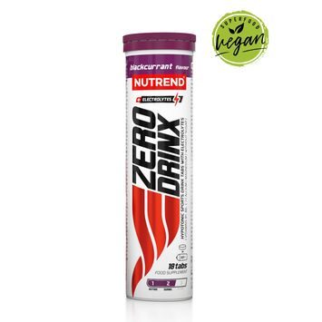 NUTREND Zerodrinx Tabs, tuba, 18 tablet černý rybíz