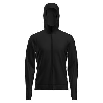 ICEBREAKER M Mer 360 Realfleece Elem LS Z Hood BLACK