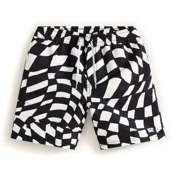 VANS Primary II Printed Elastic Boardshort Black/White