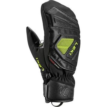 LEKI WCR C-Tech 3D Junior Mitt, black-ice lemon