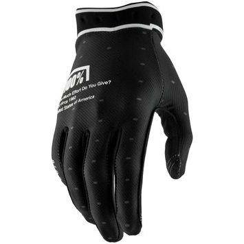 100% RIDEFIT Gloves Black
