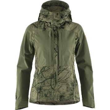 FJÄLLRÄVEN Keb Jacket W, Green Camo-Laurel Green