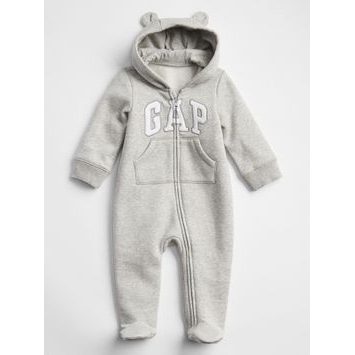 GAP 330704-00 Baby overal GAP logo Šedá