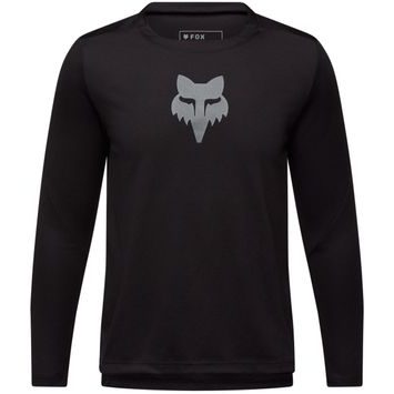 FOX Yth Ranger Ls Jersey Fox Head Black