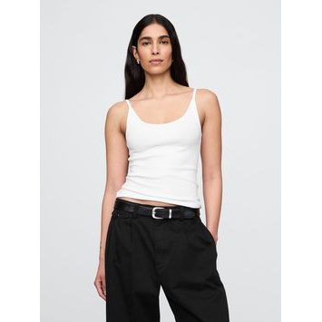 GAP 778093-05 Crop tílko Bílá