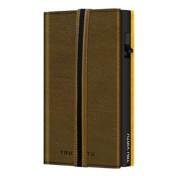 TRU VIRTU Wallet C&S Strap Edge Caramba Mossgreen Earth/Blac