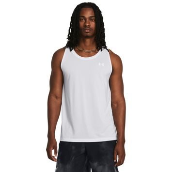 UNDER ARMOUR STREAKER SINGLET, White / Reflective