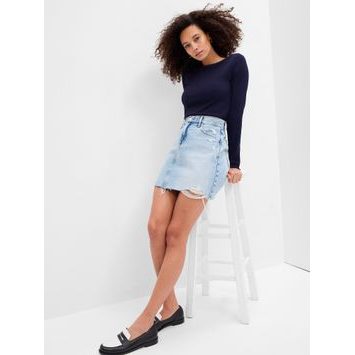 GAP 540606-00 Tričko s dlouhým rukávem Tmavě modrá