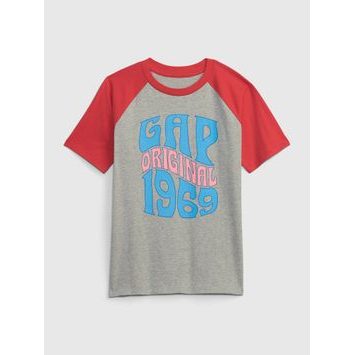 GAP 636386-00 Dětské tričko s potiskem Šedá